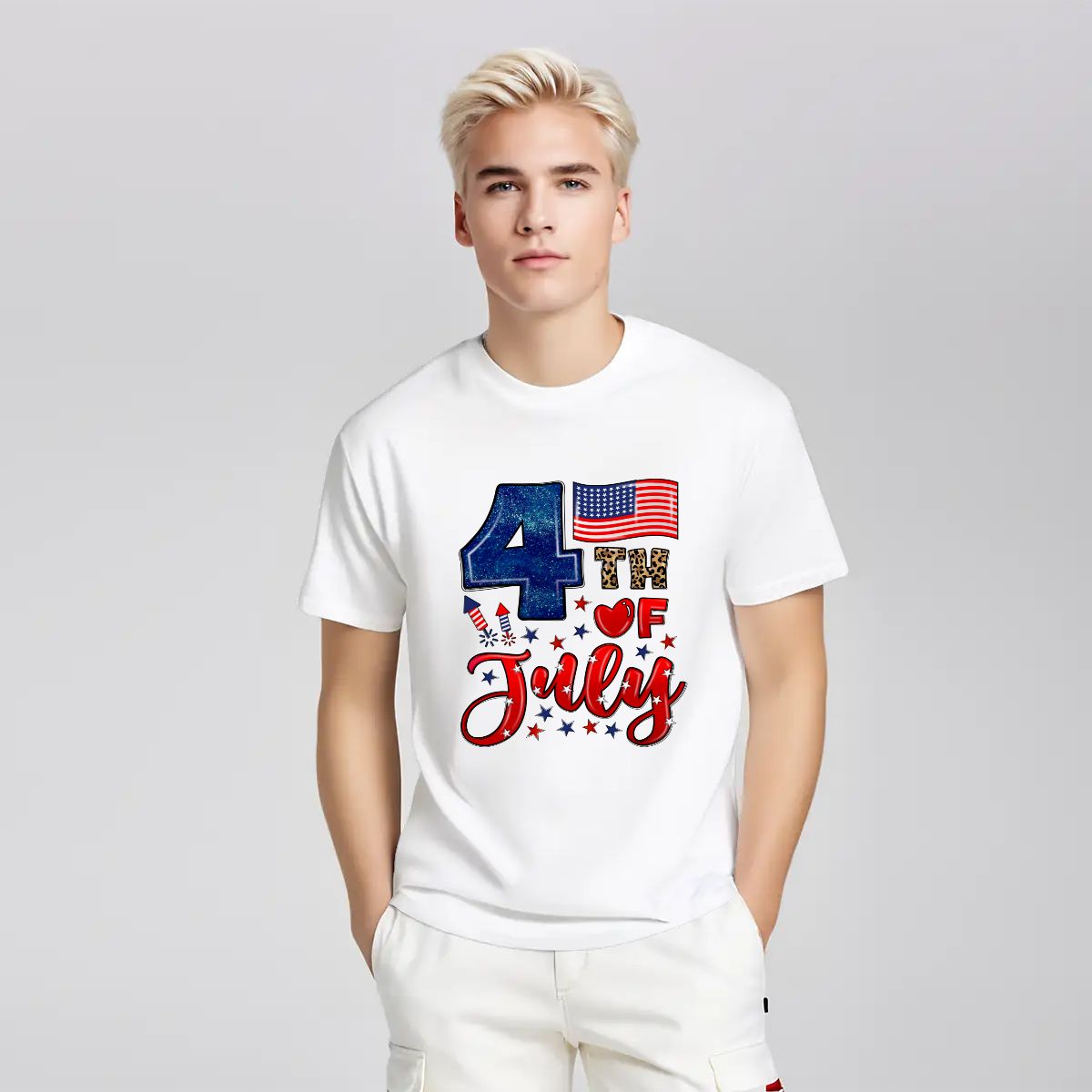Unisex Cotton T-Shirt 4th of July